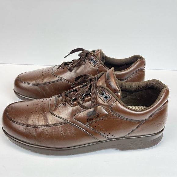 SAS  Men's TIME OUT Tripad Comfort  Brown Leather Lace Up Shoes Size 11M - Picture 2 of 11